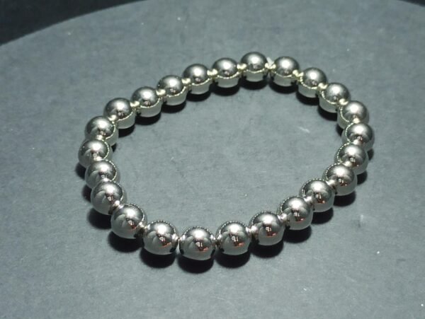 Bracelet perles métallisés